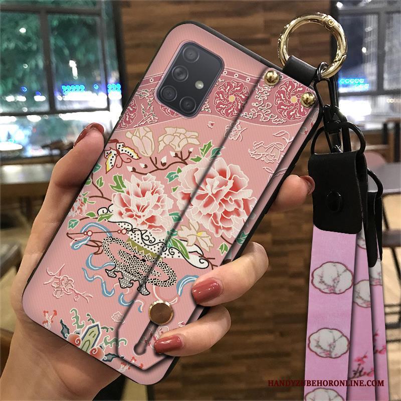 Samsung Galaxy A71 Kleur Hanger Bescherming Hoesje Telefoon Zacht Ster Chinese Stijl