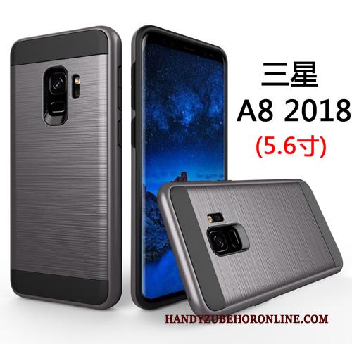 Samsung Galaxy A8 2018 Hard Hoesje Telefoon Mobiele Telefoon Groen Anti-fall Bedrijf All Inclusive