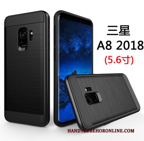 Samsung Galaxy A8 2018 Hard Hoesje Telefoon Mobiele Telefoon Groen Anti-fall Bedrijf All Inclusive