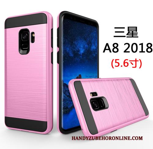 Samsung Galaxy A8 2018 Hard Hoesje Telefoon Mobiele Telefoon Groen Anti-fall Bedrijf All Inclusive