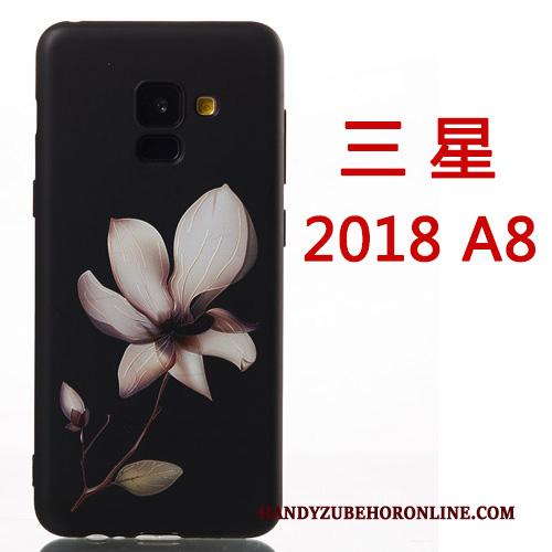 Samsung Galaxy A8 2018 Hoesje Hanger Mobiele Telefoon Siliconen Hoes Spotprent Rood Ster