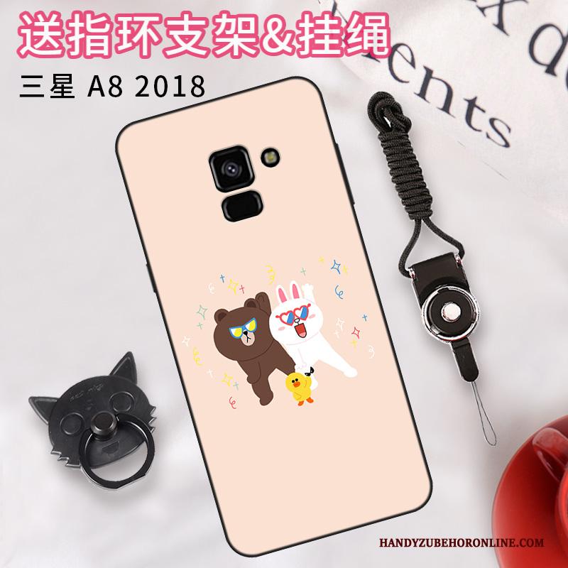 Samsung Galaxy A8 2018 Ster Trend Anti-fall Hoes Eenvoudige Hoesje Telefoon Bescherming