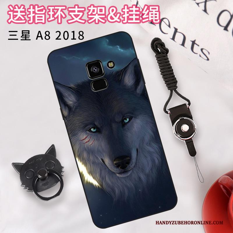 Samsung Galaxy A8 2018 Ster Trend Anti-fall Hoes Eenvoudige Hoesje Telefoon Bescherming