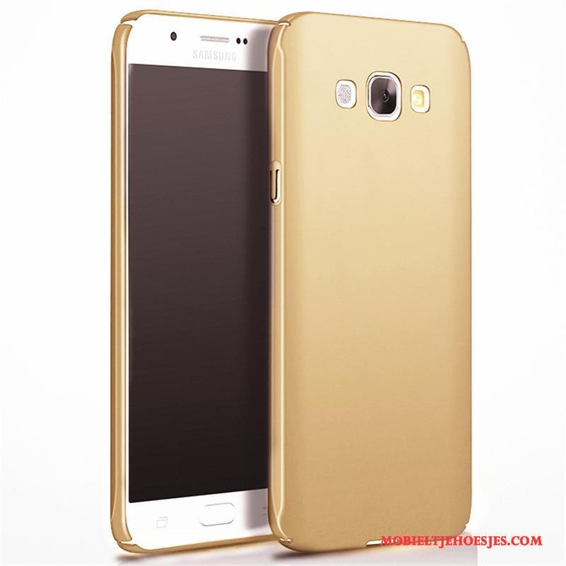 Samsung Galaxy A8 Hard Hoesje Telefoon Mobiele Telefoon Rose Goud Bescherming Ster Schrobben