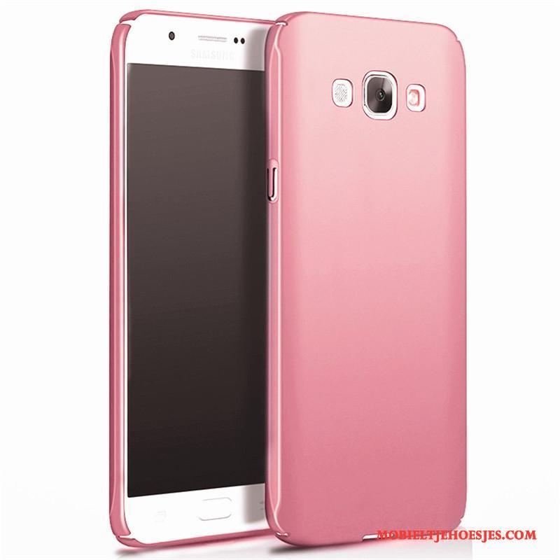 Samsung Galaxy A8 Hard Hoesje Telefoon Mobiele Telefoon Rose Goud Bescherming Ster Schrobben