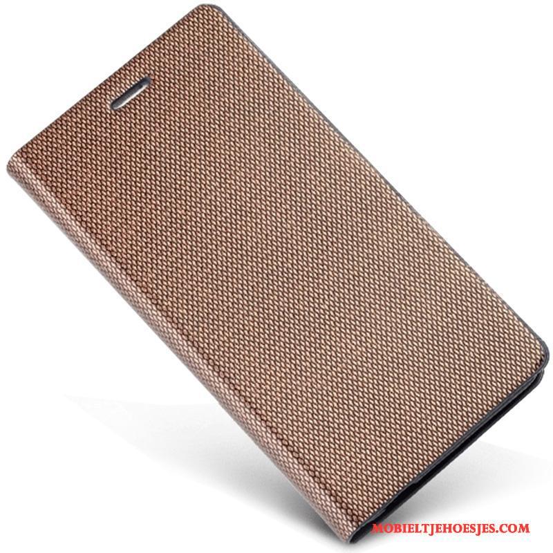 Samsung Galaxy A8 Hoes Leren Etui Hoesje Telefoon Bescherming Ster Echt Leer Dunne