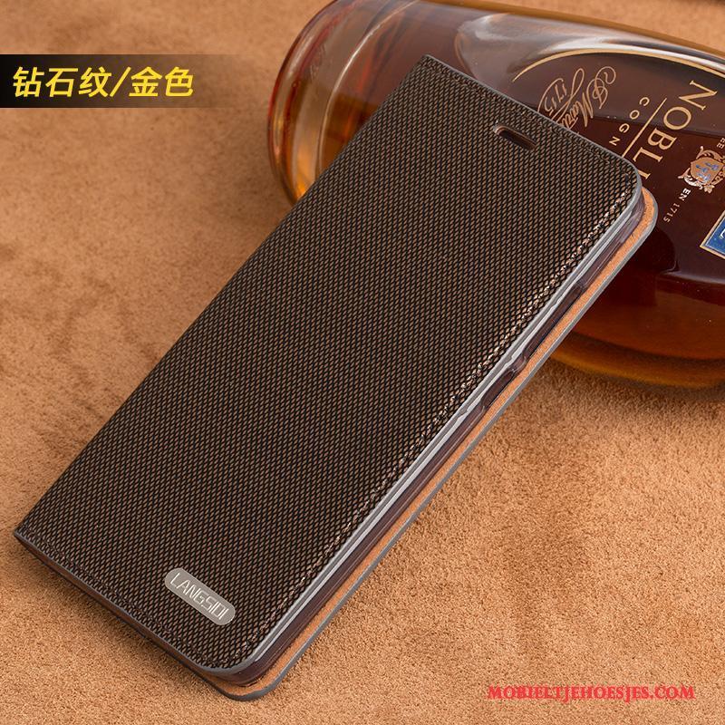 Samsung Galaxy A8 Hoesje Leren Etui Anti-fall Zacht Zilver Hoes Siliconen Vintage