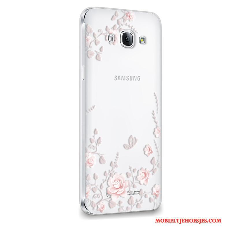 Samsung Galaxy A8 Hoesje Mooie Trend Anti-fall Ster Groen Zacht Hoes