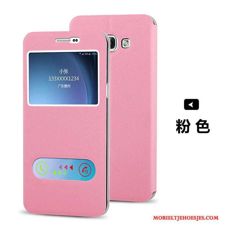 Samsung Galaxy A8 Hoesje Telefoon Folio Bescherming Ster Mobiele Telefoon Blauw Trend