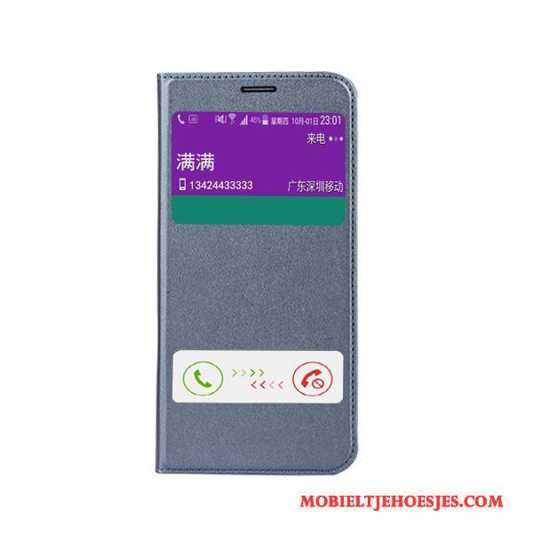 Samsung Galaxy A8 Hoesje Telefoon Ster Rose Goud Mobiele Telefoon Bescherming Folio Leren Etui