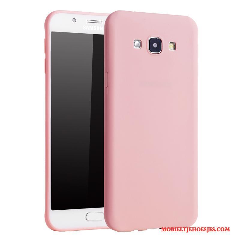Samsung Galaxy A8 Omlijsting Ster Bescherming Mobiele Telefoon Groen Dun Hoesje Telefoon
