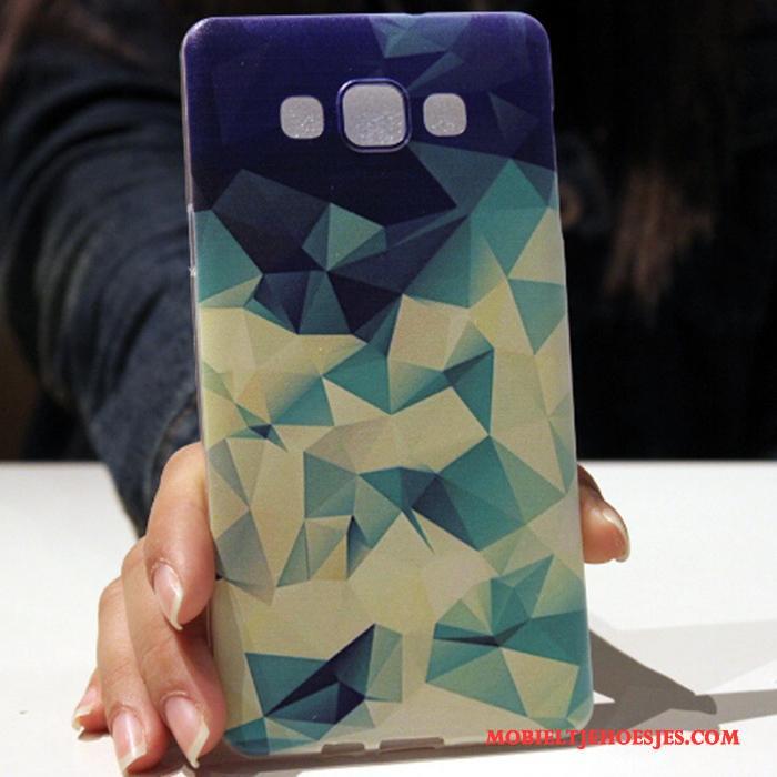Samsung Galaxy A8 Roze Siliconen Hoesje Telefoon Zacht Persoonlijk Spotprent Anti-fall