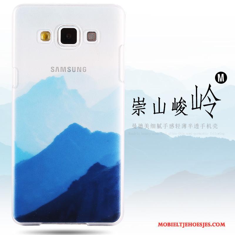 Samsung Galaxy A8 Schrobben Hoes Anti-fall Geschilderd Hard Hoesje Telefoon