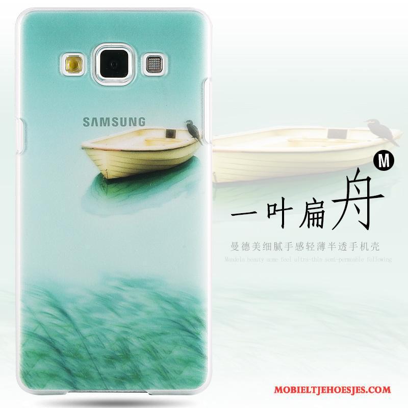 Samsung Galaxy A8 Schrobben Hoes Anti-fall Geschilderd Hard Hoesje Telefoon