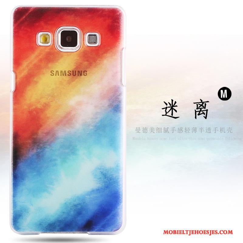 Samsung Galaxy A8 Schrobben Hoes Anti-fall Geschilderd Hard Hoesje Telefoon