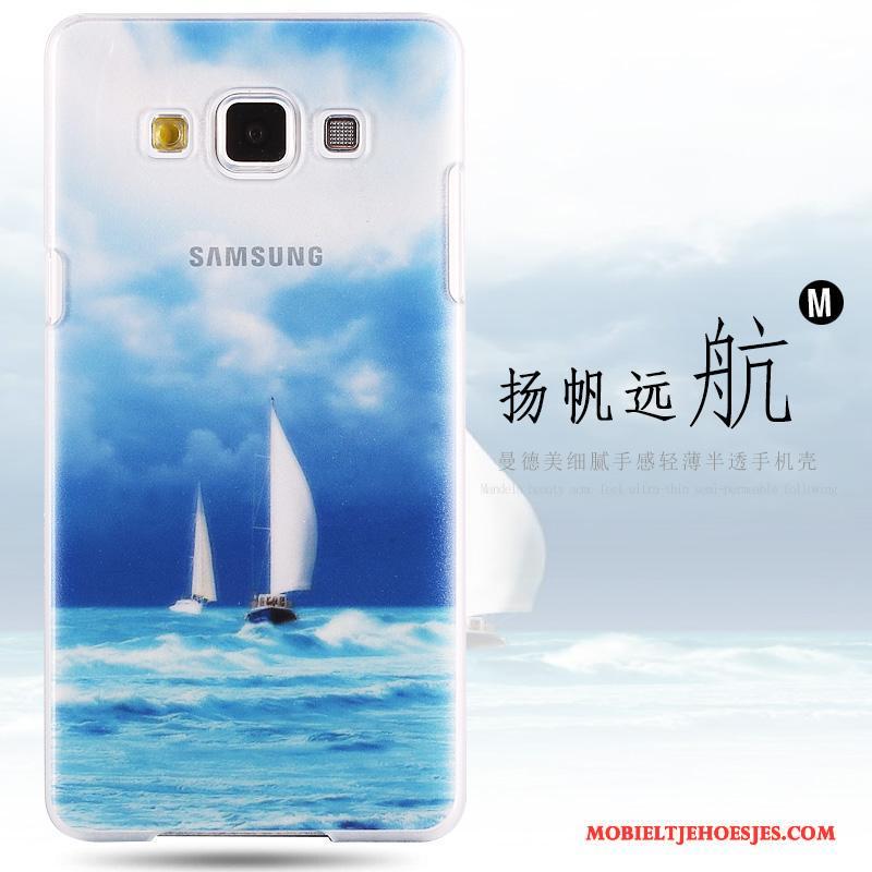 Samsung Galaxy A8 Schrobben Hoes Anti-fall Geschilderd Hard Hoesje Telefoon