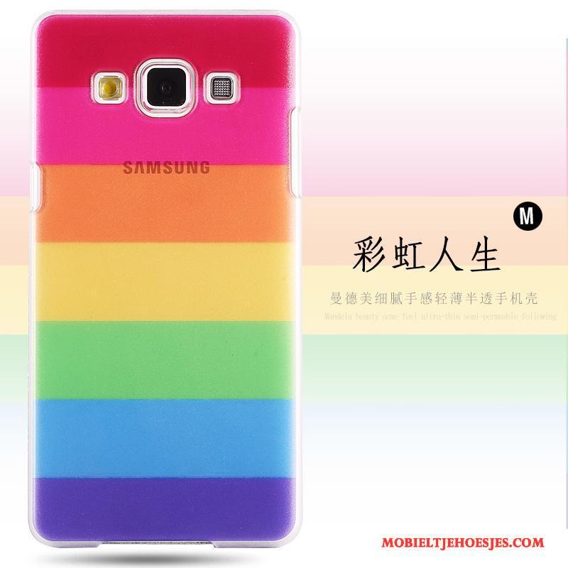 Samsung Galaxy A8 Schrobben Hoes Anti-fall Geschilderd Hard Hoesje Telefoon