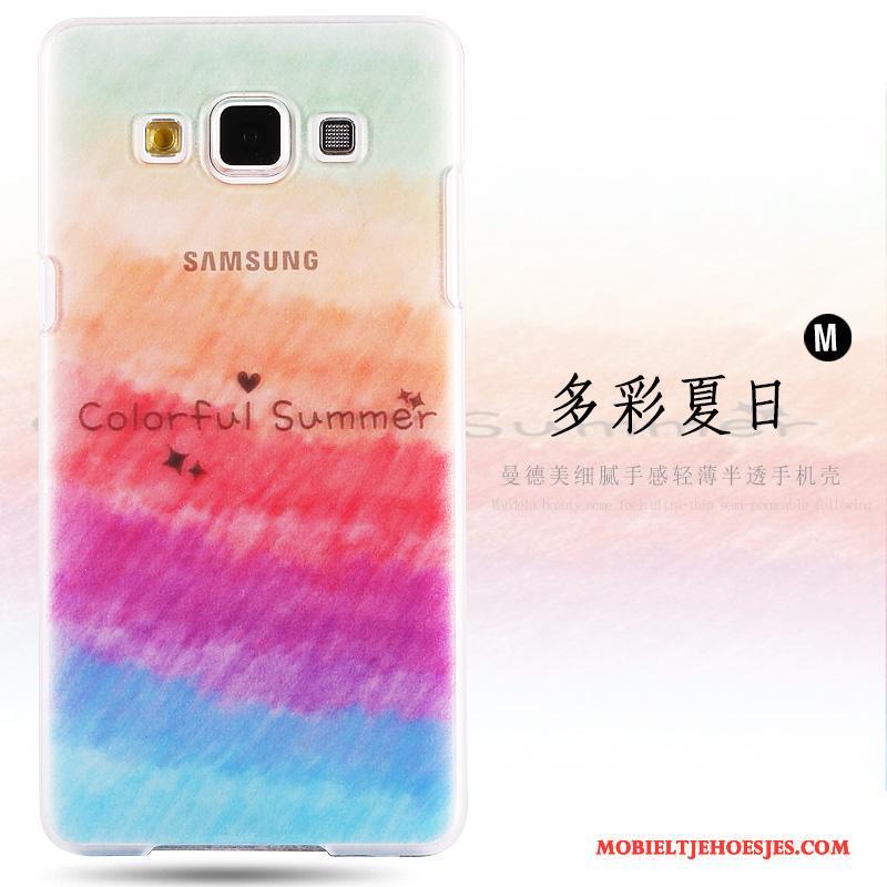 Samsung Galaxy A8 Schrobben Hoes Anti-fall Geschilderd Hard Hoesje Telefoon