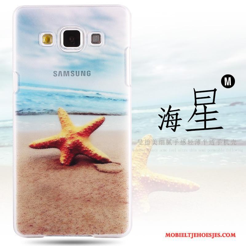 Samsung Galaxy A8 Schrobben Hoes Anti-fall Geschilderd Hard Hoesje Telefoon