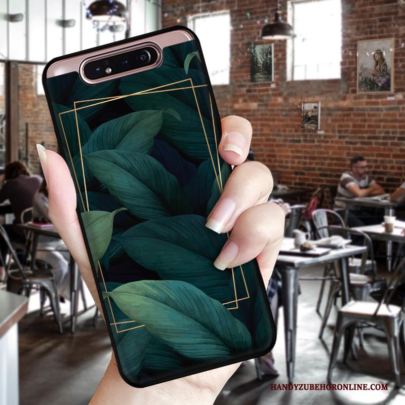 Samsung Galaxy A80 Handbeschilderde Wind Hoesje Ster Anti-fall Zacht Telefoon