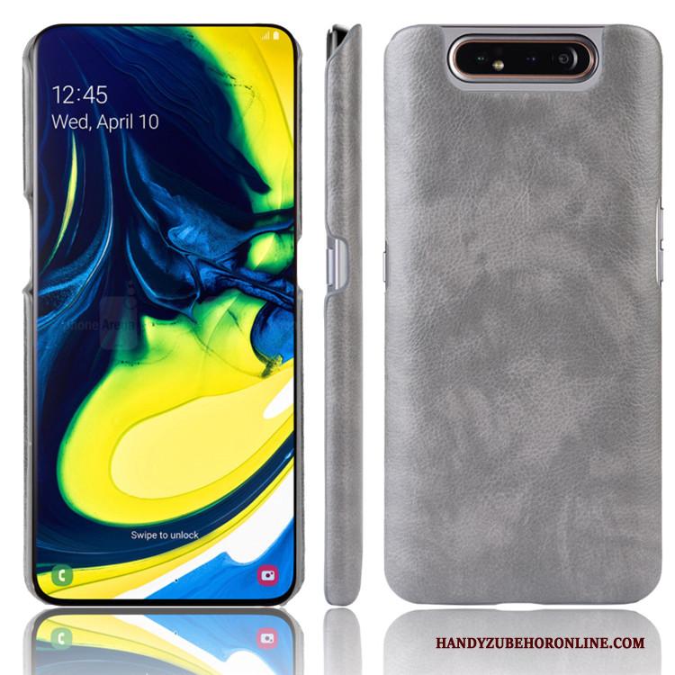 Samsung Galaxy A80 Hard Leer Soort Aziatische Vrucht Licht Tas Kwaliteit Hoesje Telefoon