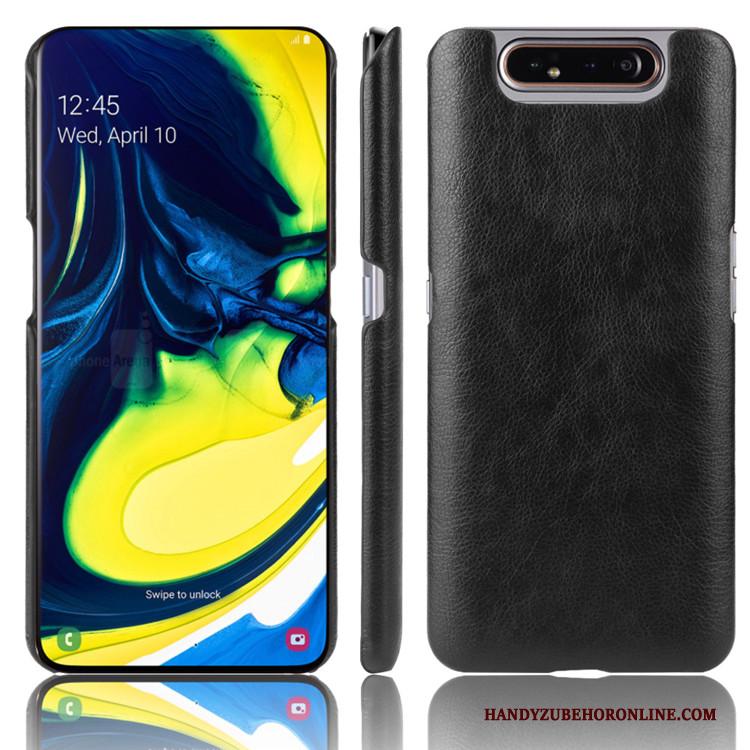 Samsung Galaxy A80 Hard Leer Soort Aziatische Vrucht Licht Tas Kwaliteit Hoesje Telefoon