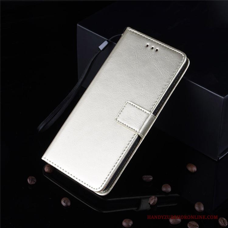 Samsung Galaxy A80 Hoesje Bescherming Ster Portemonnee Goud Patroon Hoes Folio