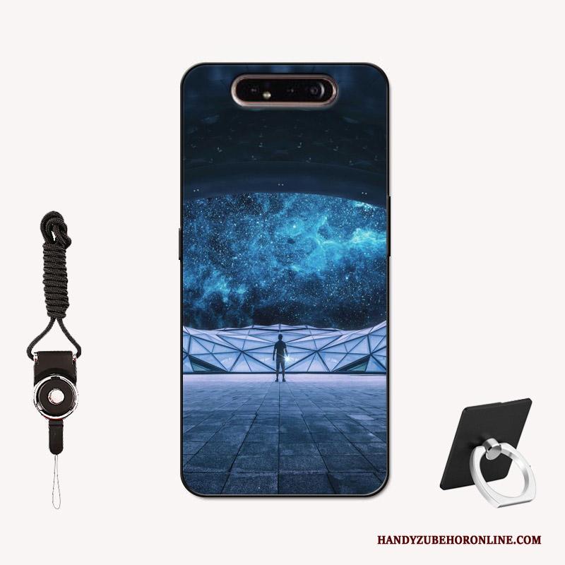 Samsung Galaxy A80 Siliconen Geschilderd Eenvoudige Lovers Hemming Mobiele Telefoon Hoesje Telefoon