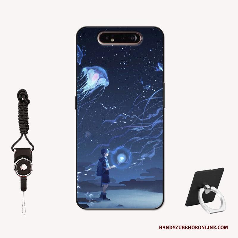 Samsung Galaxy A80 Siliconen Geschilderd Eenvoudige Lovers Hemming Mobiele Telefoon Hoesje Telefoon