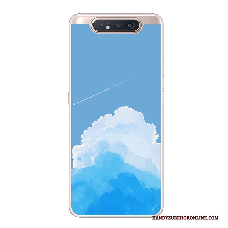 Samsung Galaxy A80 Spotprent Hoes Vers Anti-fall Hoesje Telefoon Zwart Scheppend