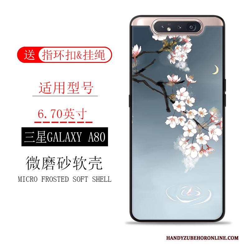 Samsung Galaxy A80 Trend Landschap Khaki Hoesje Telefoon All Inclusive Anti-fall Ster