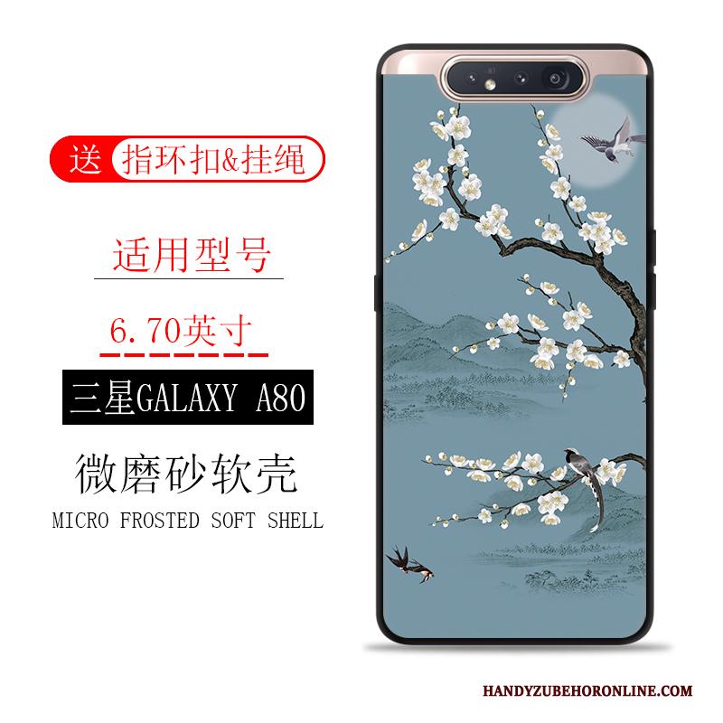 Samsung Galaxy A80 Trend Landschap Khaki Hoesje Telefoon All Inclusive Anti-fall Ster