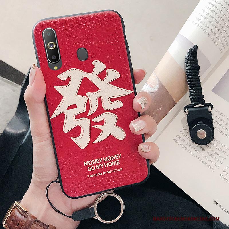 Samsung Galaxy A8s Hoes Bescherming Eenvoudig Ster Rood Hoesje Telefoon Chinese Stijl