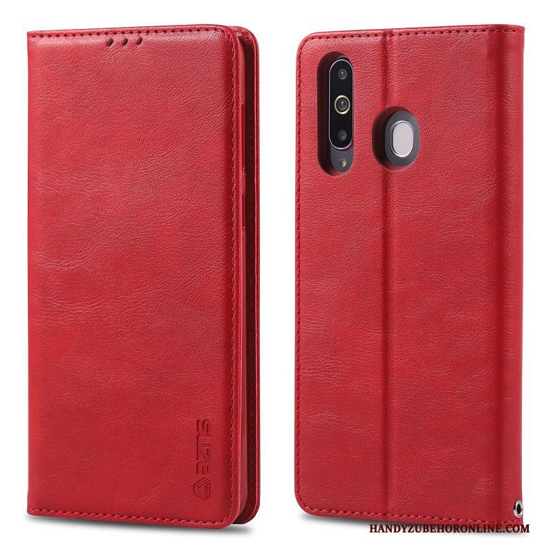 Samsung Galaxy A8s Hoesje Mobiele Telefoon Kaart Zacht Hoes Skärmskydd Elegante Portefeuille