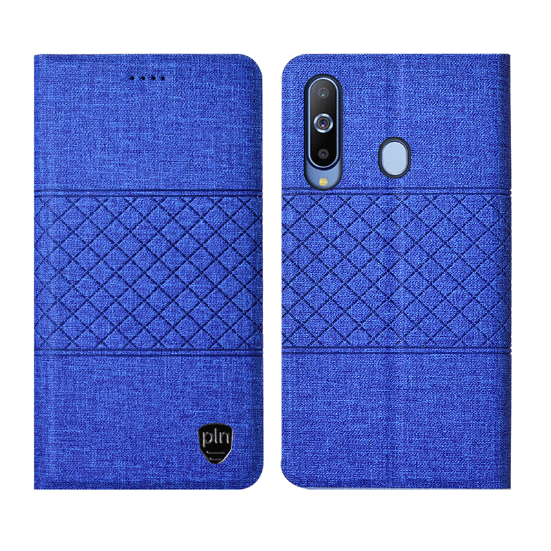 Samsung Galaxy A8s Ster Anti-fall Blauw Hoesje Telefoon Mobiele Telefoon Leren Etui Mesh