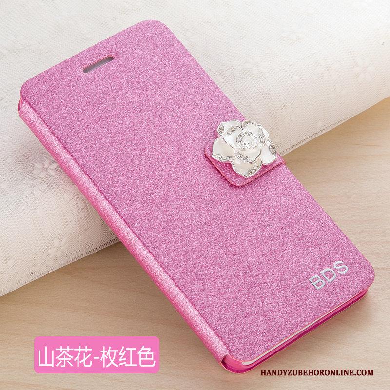 Samsung Galaxy A9 2018 Bescherming Trend Clamshell Leren Etui Anti-fall Lucky Hoesje