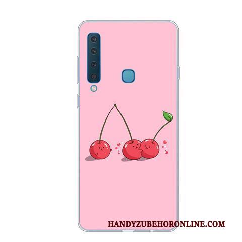 Samsung Galaxy A9 2018 Hoesje Hoes Scheppend Zacht Anti-fall Ster Roze Mobiele Telefoon