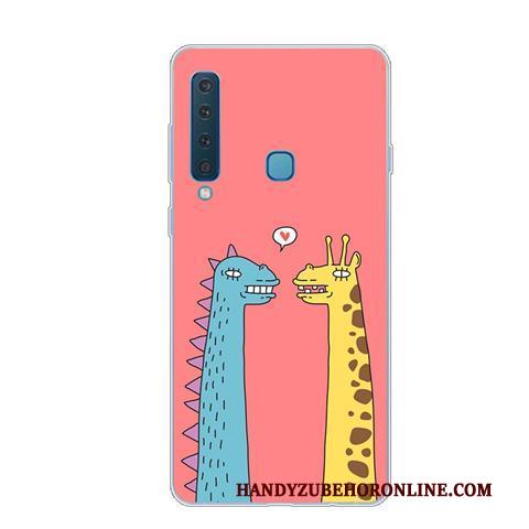 Samsung Galaxy A9 2018 Hoesje Hoes Scheppend Zacht Anti-fall Ster Roze Mobiele Telefoon