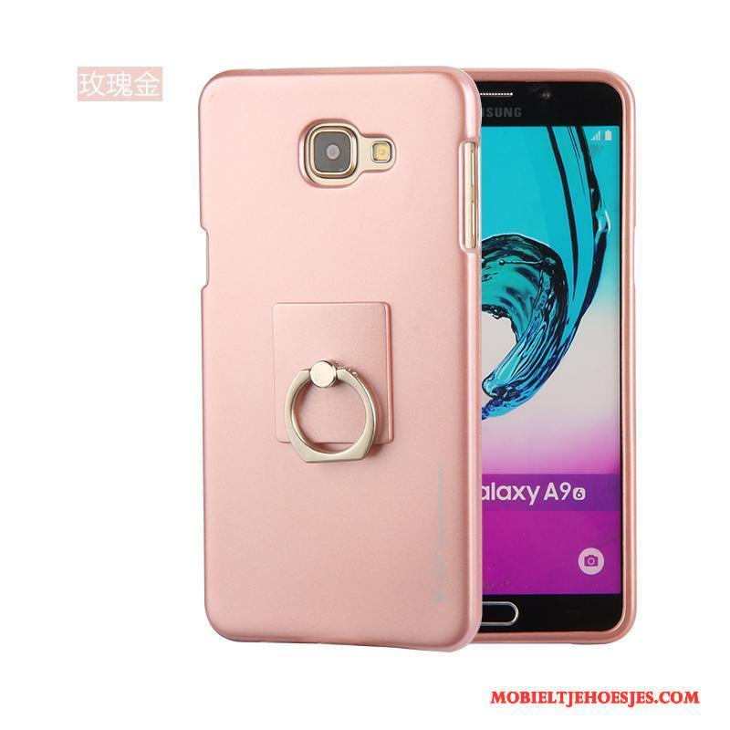 Samsung Galaxy A9 Donkergroen Ster Hoge Anti-fall Hoesje Telefoon Zacht Dun