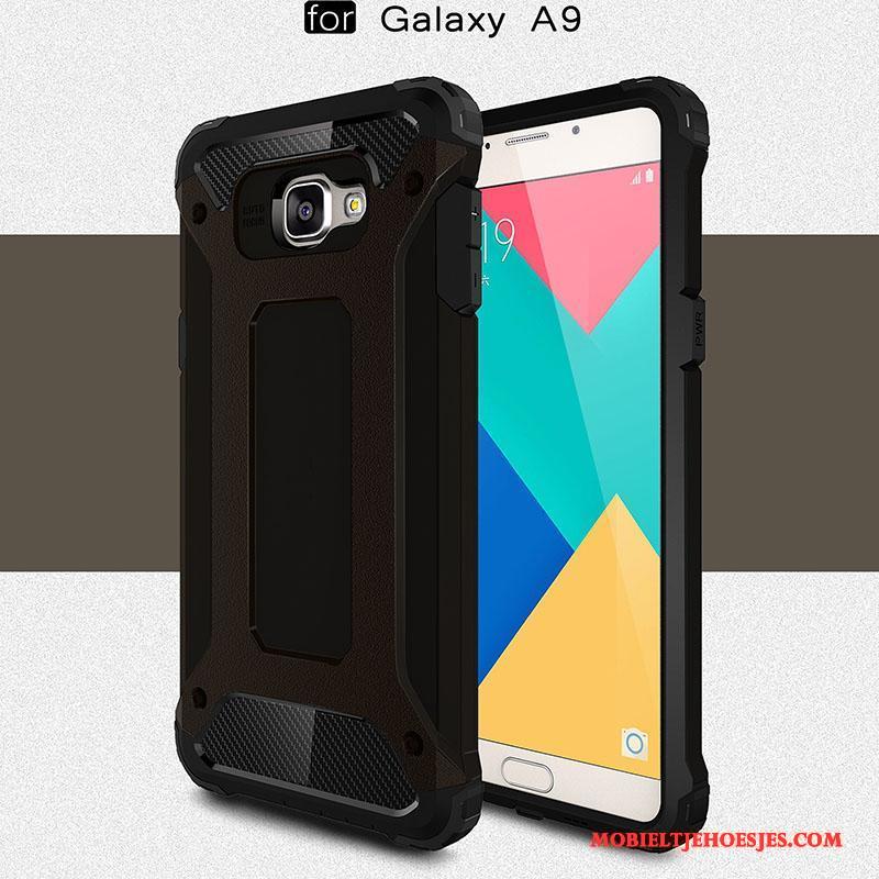 Samsung Galaxy A9 Hoes Bescherming Siliconen All Inclusive Mesh Hoge Hoesje Telefoon