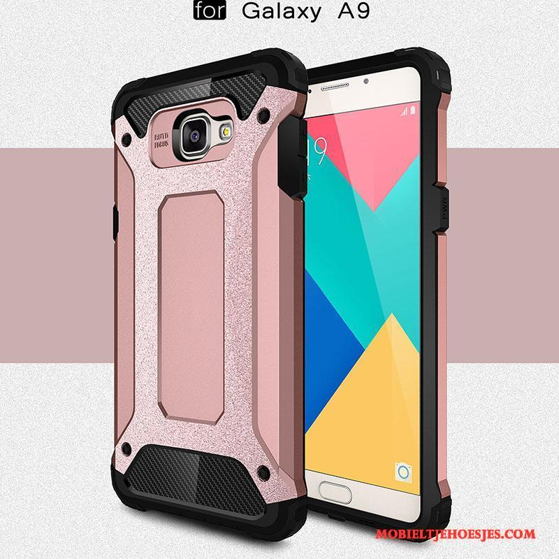 Samsung Galaxy A9 Hoes Bescherming Siliconen All Inclusive Mesh Hoge Hoesje Telefoon