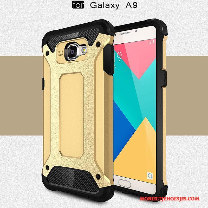 Samsung Galaxy A9 Hoes Bescherming Siliconen All Inclusive Mesh Hoge Hoesje Telefoon