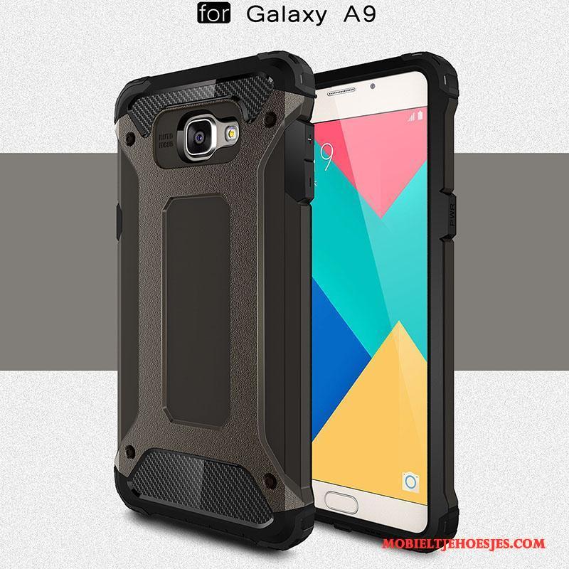 Samsung Galaxy A9 Hoes Bescherming Siliconen All Inclusive Mesh Hoge Hoesje Telefoon