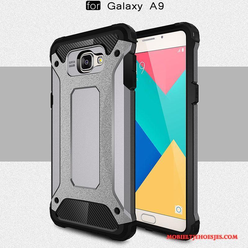 Samsung Galaxy A9 Hoes Bescherming Siliconen All Inclusive Mesh Hoge Hoesje Telefoon