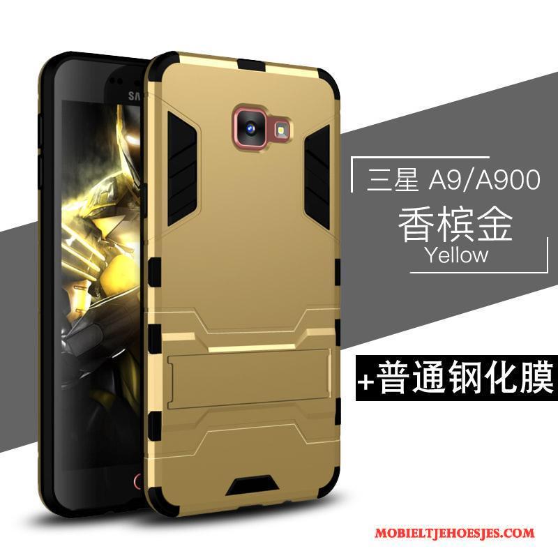 Samsung Galaxy A9 Hoesje Schrobben Anti-fall Blauw All Inclusive Ster Bescherming Siliconen