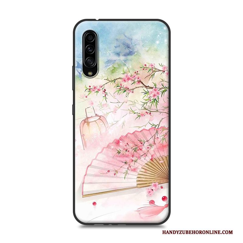 Samsung Galaxy A90 5g Hoes Roze Ster Siliconen Bescherming Chinese Stijl Hoesje Telefoon