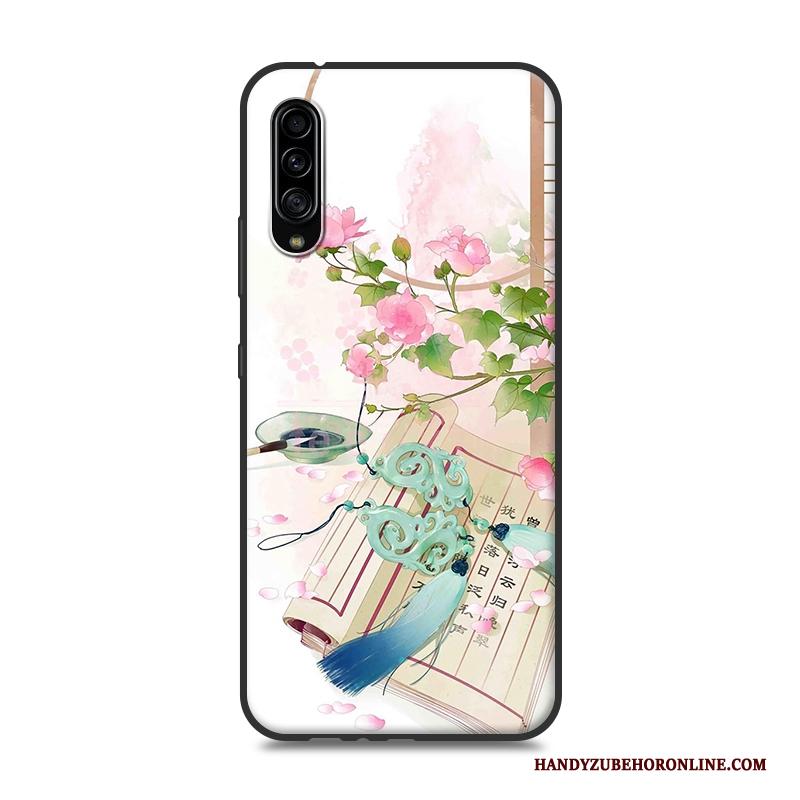 Samsung Galaxy A90 5g Hoes Roze Ster Siliconen Bescherming Chinese Stijl Hoesje Telefoon