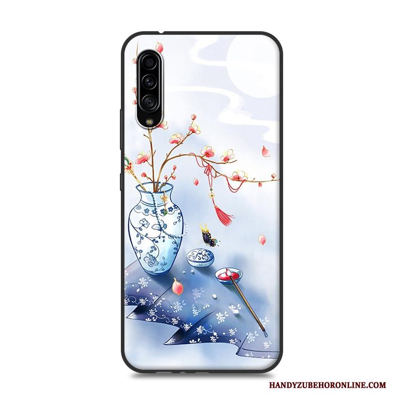 Samsung Galaxy A90 5g Hoes Roze Ster Siliconen Bescherming Chinese Stijl Hoesje Telefoon
