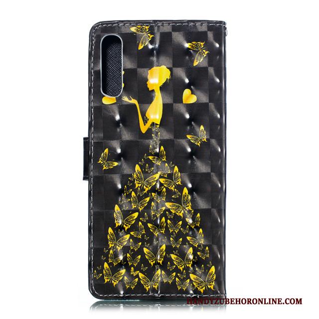 Samsung Galaxy A90 5g Hoesje Anti-fall Clamshell Hoes Mooie Mobiele Telefoon Bescherming Zwart