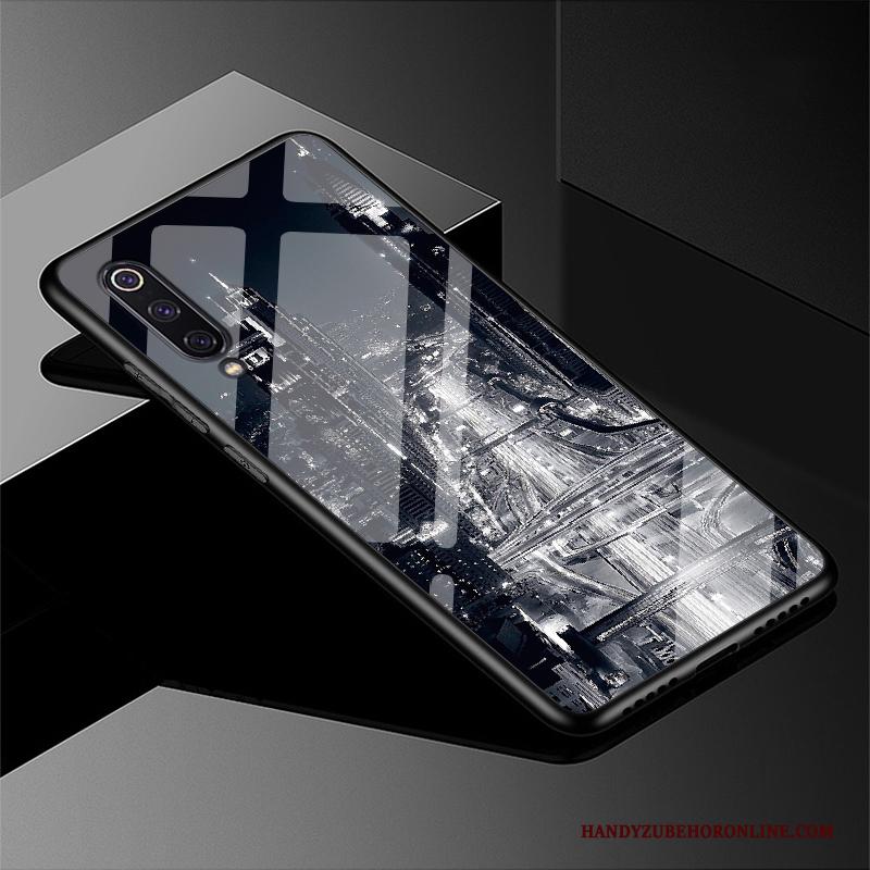 Samsung Galaxy A90 5g Hoesje Glas Pas Wit Scheppend Hoes Bescherming Anti-fall
